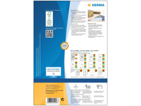 HERMA Etiquette universelle SPECIAL, 105 x 37 mm, jaune