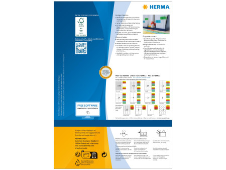HERMA Etiquette universelle SPECIAL, 70 x 37 mm, bleu