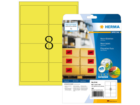 HERMA Etiquette universelle SPECIAL, 99,1 x 67,7 mm, jaune