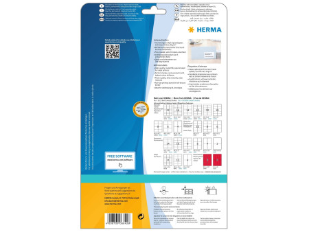 HERMA Etiquette InkPrint SPECIAL, 88,9 x 46,6 mm, blanc