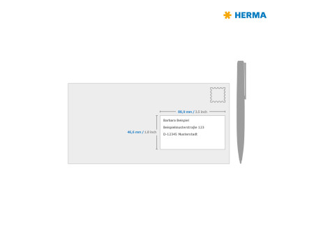 HERMA Etiquette InkPrint SPECIAL, 88,9 x 46,6 mm, blanc