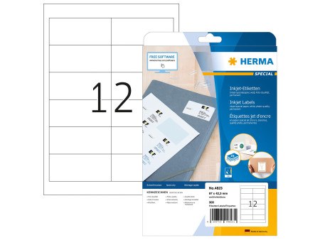 HERMA Etiquette InkPrint SPECIAL, 97,0 x 42,3 mm, blanc