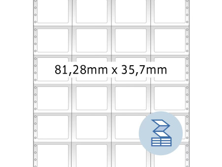 HERMA Etiquette informatique en continu, 81,28 x 35,7 mm