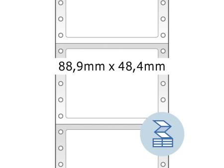 HERMA Etiquette informatique, en continu, 88,9 x 48,4 mm