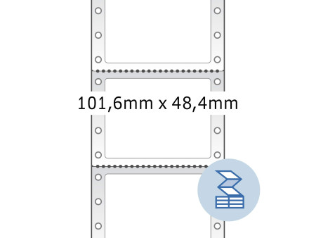 HERMA Etiquette informatique, en continu, 101,6 x 48,4 mm