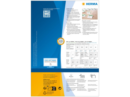 HERMA Etiquette à suspendre SPECIAL, 70 x 41 mm, blanc