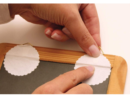 HERMA Attache pour cadre, diamètre: 55 mm, Shirting, blanc