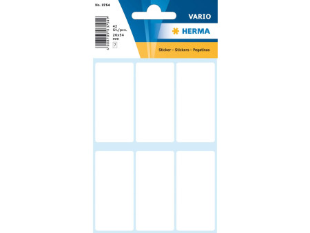 HERMA Etiquette multi-usage, 26 x 54 mm, petit paquet,blanc