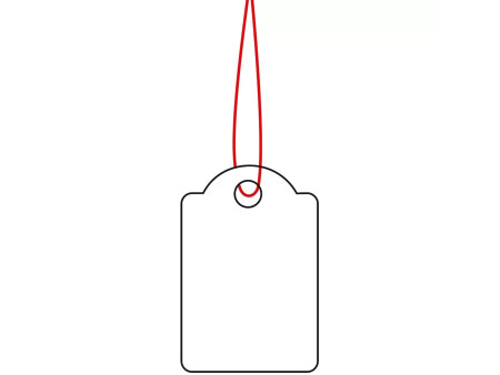 HERMA Etiquette à suspendre, 15 x 24 mm, avec fil rouge