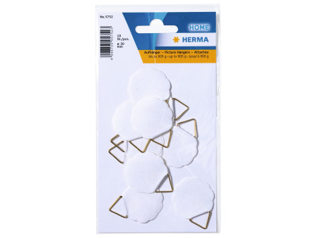 HERMA Attache pour cadre, diamètre: 34,5 mm, Shirting, blanc