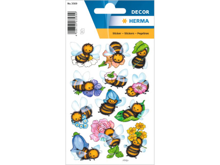 HERMA Autocollants DECOR 'Abeilles rigolotes'