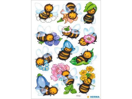 HERMA Autocollants DECOR 'Abeilles rigolotes'