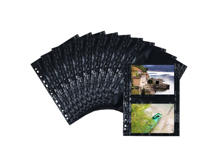HERMA Pochettes transparentes A4 Fotophan, pour photos 13x18