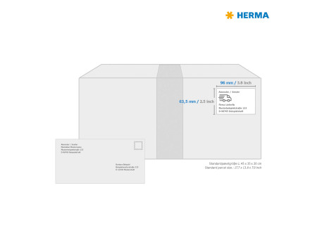 HERMA Etiquette brillante SPECIAL, 96 x 63,5 mm, blanc
