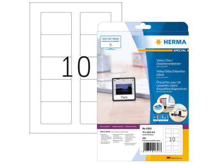 HERMA Etiquette pour disquettes 3,5' SPECIAL, 70 x 50,8 mm
