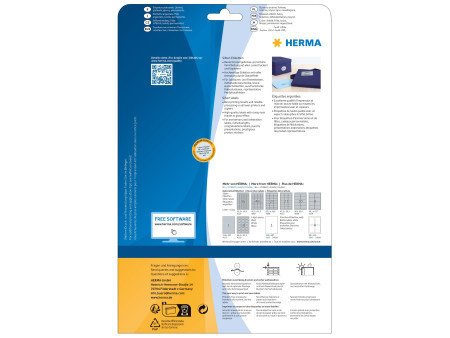 HERMA Etiquette en film SPECIAL, 58,4 x 42,3 mm, argent