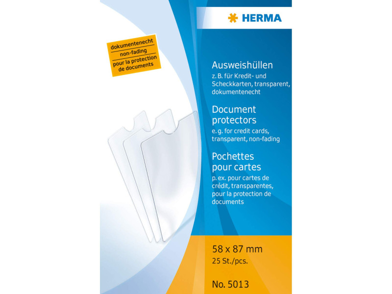 HERMA étui de poche, PP, 1 poche, 0,14 mm, transparent
