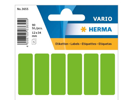 HERMA Etiquette multi-usage, 12 x 34 mm, vert