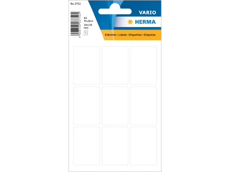 HERMA Etiquette multi-usage, 24 x 35 mm, petit paquet,blanc