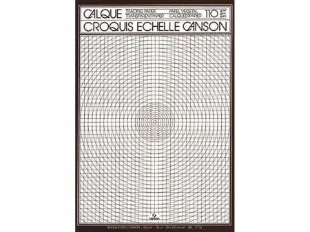 CANSON Bloc de calque, A4, transparent, 110/115 g/m2