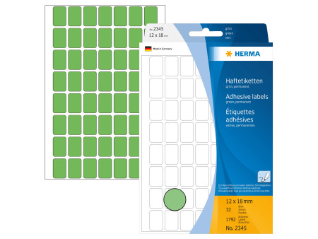 HERMA Etiquette multi-usage, 12 x 18 mm, grand paquet, vert