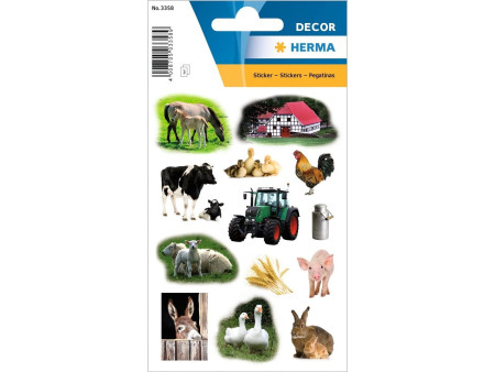 HERMA Autocollants DECOR 'Photo d'animaux de ferme'