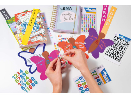 HERMA stickers alphabétique A-Z, en papier, visages amusants