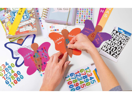 HERMA stickers alphabétique A-Z, en papier, visages amusants