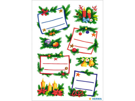 HERMA Autocollants de Noël DECOR 'Compositions florales de