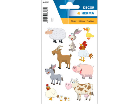 HERMA Autocollants DECOR 'Animaux préférés'