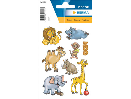HERMA Autocollants DECOR 'Animaux du zoo'