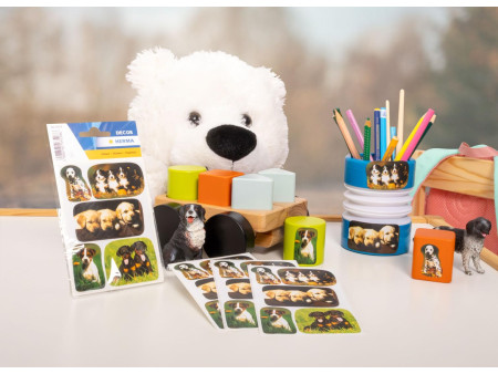 HERMA Autocollants DECOR 'Photos de chiots'