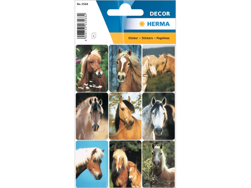 HERMA Sticker DECOR 'Têtes de chevaux'