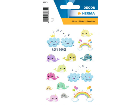 HERMA Sticker DECOR 'Love Songs', pailleté