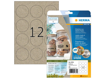 HERMA Étiquette en papier silphie, diamètre: 60 mm