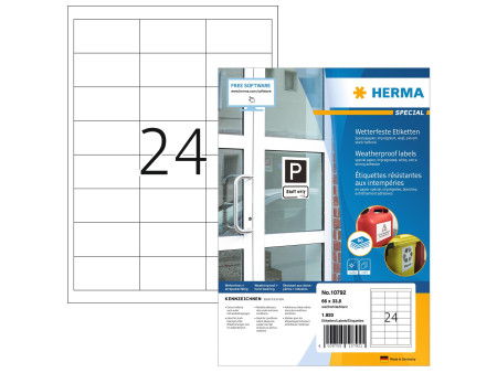 HERMA Étiquette en papier spécial résistant aux intempéries