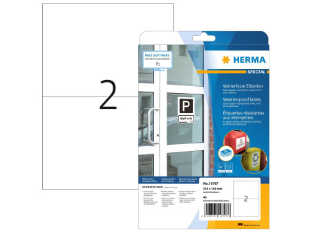 HERMA Étiquette en papier spécial résistant aux intempéries