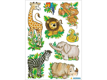 HERMA Autocollants DECOR 'Animaux de la jungle'