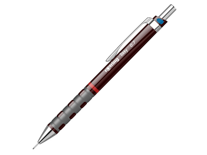 rotring Porte-mines fin Tikky 0,7 mm, rouge vin