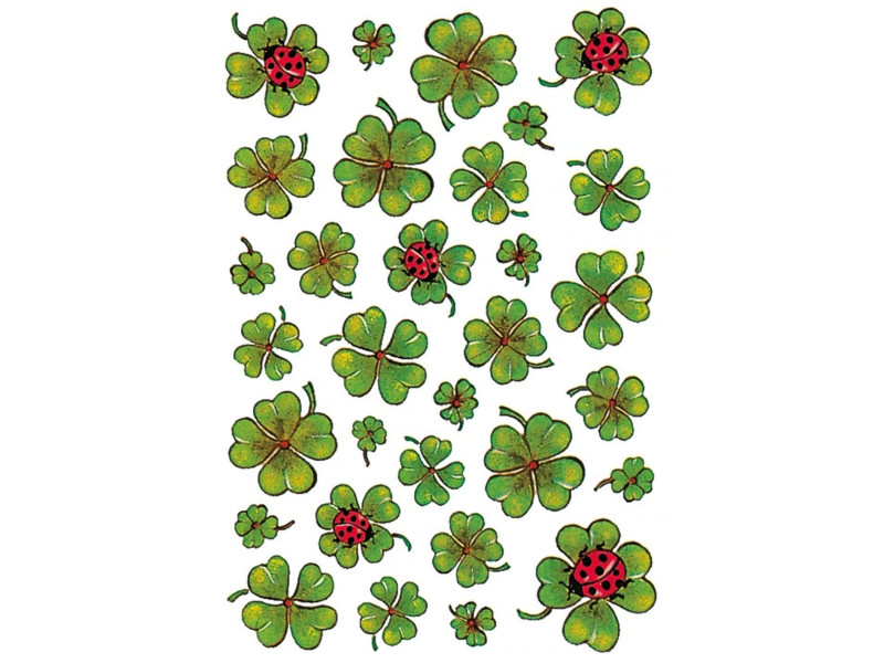 HERMA Sticker DECOR 'Trèfles avec coccinelles'