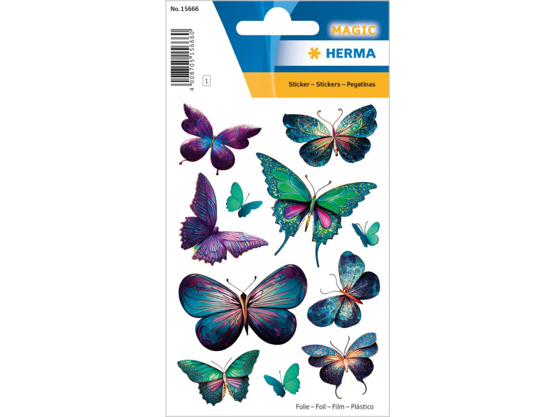 HERMA Sticker pailleté MAGIC Papillons