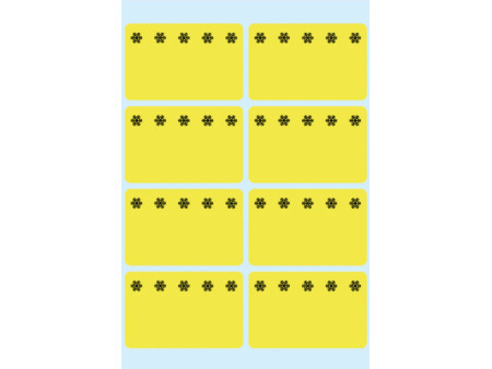 HERMA étiquettes pour surgelés, 26 x 40 mm, jaune fluo
