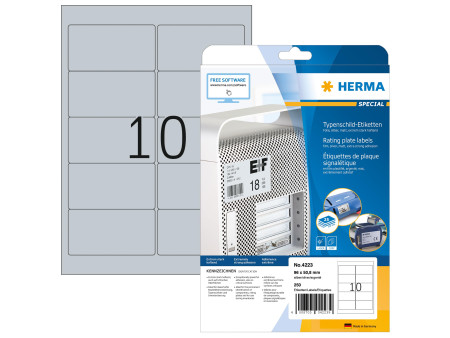 HERMA Etiquette de plaque signalétique SPECIAL, 96 x 50,8 mm