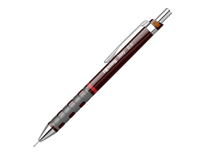 rotring Porte-mines fin Tikky 0,5 mm, rouge vin