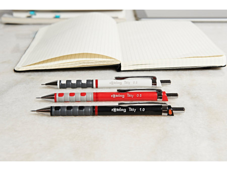 rotring Porte-mines fin Tikky 0,5 mm, rouge vin
