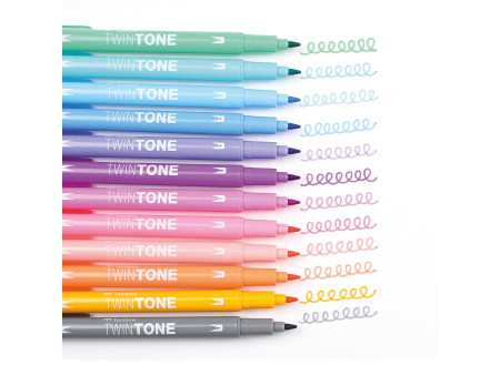 Tombow Feutre double pointe 'TwinTone' Pastell Colours