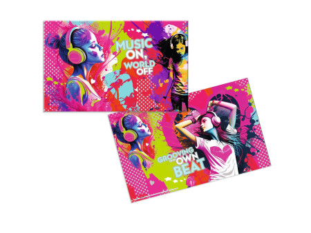 HERMA Sous-main 'Music Girl', (L)550 x (H)350 mm