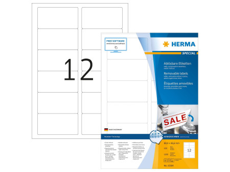 HERMA Etiquette universelle SPECIAL, 88,9 x 46,6 mm, blanc