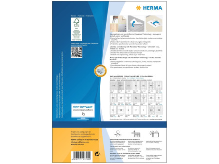 HERMA Etiquette universelle SPECIAL, 63,5 x 46,6 mm, blanc