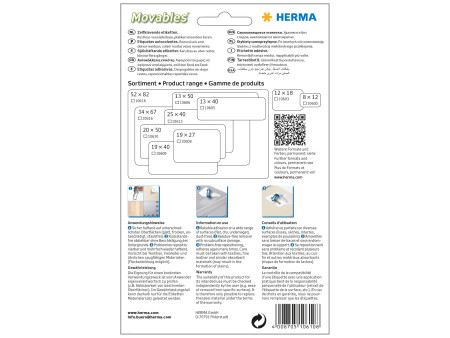 HERMA Étiquette multi-usage, 20x50mm, inscriptible à la main